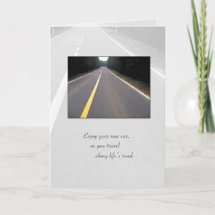 3718 Congratulations on New Car, Road Card