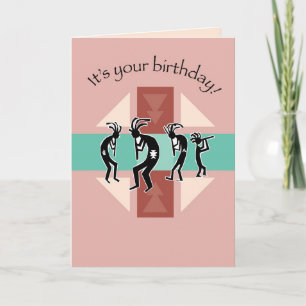 3750 Kokopelli Birthday Card