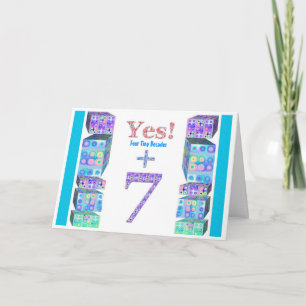 37 47 57 67 77 87 97 Years Young!  Happy Birthday Card