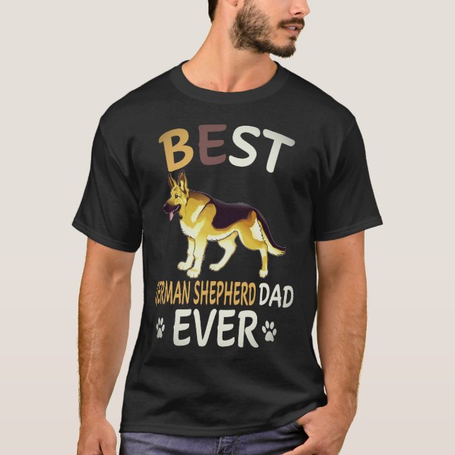 37 Best German Shepherd Dad Ever German Shepherd T-Shirt (Front)
