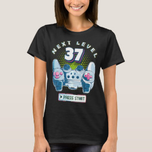 37 Birthday Gamer Next Level 37 Gaming Controller  T-Shirt