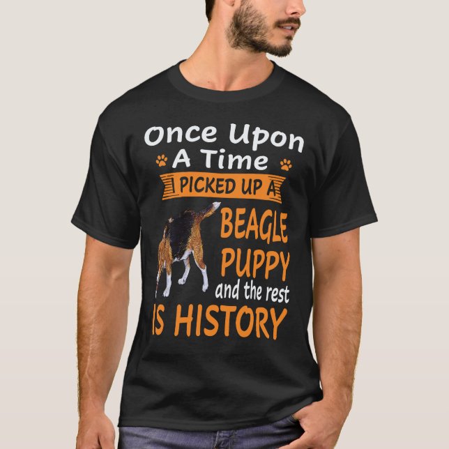 37 One Upon A Time -  Beagle Puppy Beagle T-Shirt (Front)