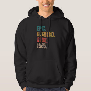 37 Wedding Aniversary For Him Epic Husband Since Hoodie