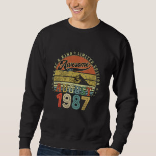 37 Year Old Birthday Gifts For Men August 1987 37t Sweatshirt