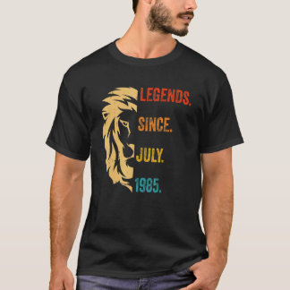 37 Years Old Legend Since July 1985 37thbirthday T-Shirt