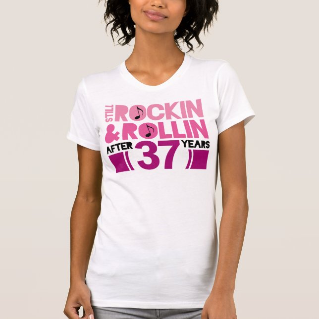 37th Anniversary Wedding Gift T-Shirt (Front)