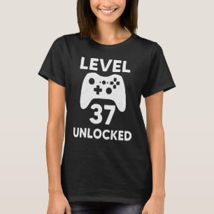 37th B-Day Gamers Gifts 37th Birthday Women Men Bo T-Shirt