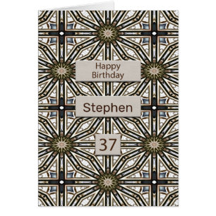37th Birthday Abstract Mandala Design