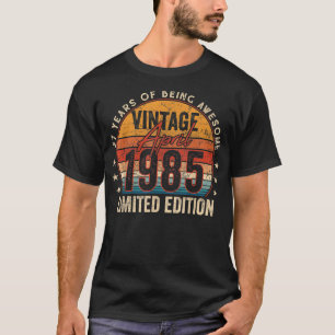 37th Birthday Gift Vintage April 1985 37 Years Old T-Shirt