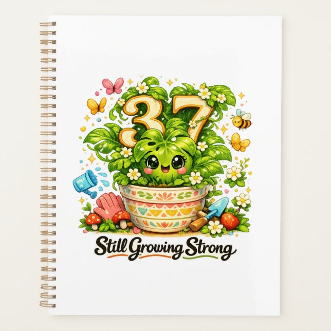 37th Birthday Notebook – Elegant Gift Journal Planner (Front)