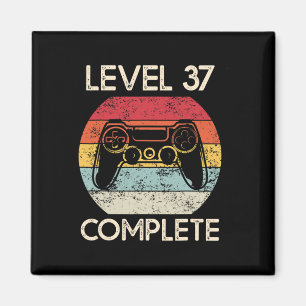 37th Wedding Anniversary Couples Husbynd Gamer Fun Magnet