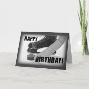 3816 Hockey Birthday Card