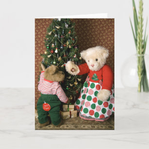 3834 Teddy Bears Christmas Holiday Card