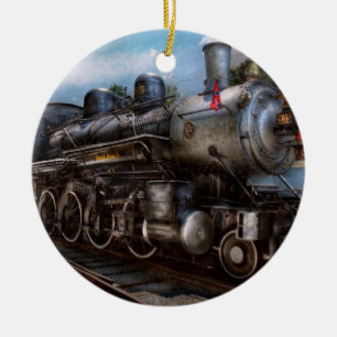 385 - Train - Steam - 385 Fully restored Ceramic Tree Decoration