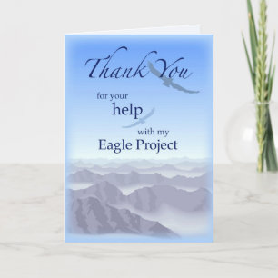 3898 Thank You Eagle Project Card