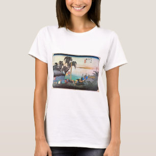 38. 藤川宿, 広重 Fujikawa-juku, Hiroshige, Ukiyo-e T-Shirt