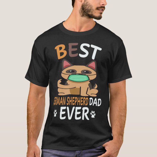 38 Best German Shepherd Dad Ever German Shepherd T-Shirt (Front)