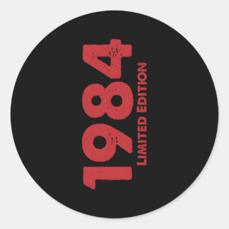 38 Born In 1984 Classic Round Sticker