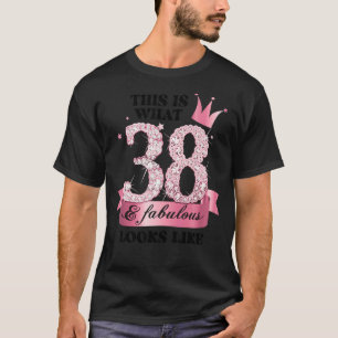 38 & Fabulous I Pink White Party Group Candid Phot T-Shirt