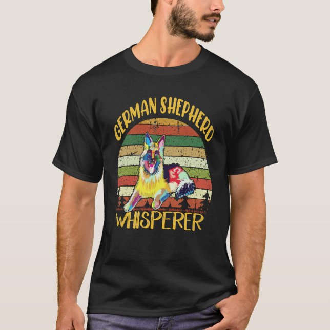 38 German Shepherd Whisperer German Shepherd T-Shirt (Front)