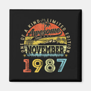 38 Limited Edition 1987 One Of A Kind November 38t Magnet