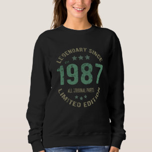 38 Year Old Bday 1987 Legend 38th Birthday Gift Sweatshirt