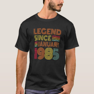 38 Years Old Awesome Since January 1985 38th Birth T-Shirt