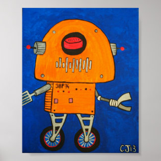 38p 3/4  .....coolest robot in the galxy poster