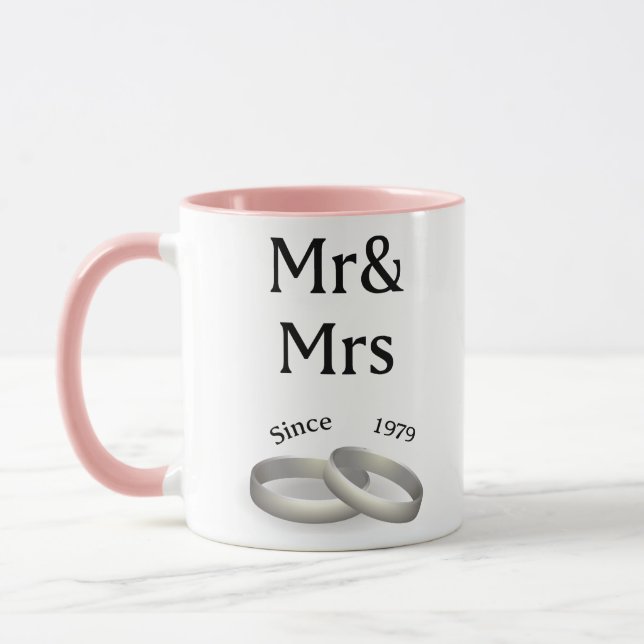 38th anniversary matching Mr. And Mrs. Since 1979 Mug (Left)
