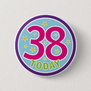 38TH BIRTHDAY BADGE