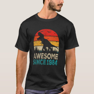38th Birthday Dinosaur 38 Year Old Awesome Since 1 T-Shirt