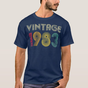 38th Birthday Gift 1983 Vintage Retro 38 Years T-Shirt