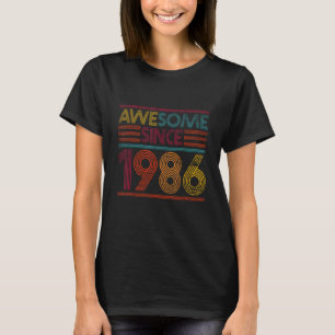 38th Birthday Gifts Retro - Awesome Since 1986 T-Shirt