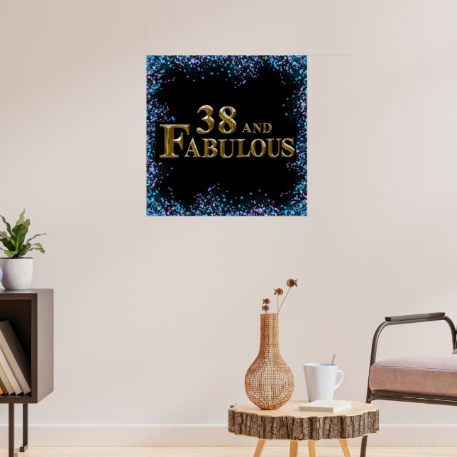 38th  Birthday  Poster (Living Room 3)