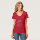 38th Birthday T-Shirt<br><div class="desc">Make A Wish it’s Your Birthday! Happy Birthday!</div>