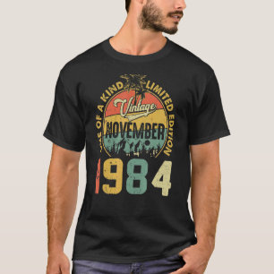 38th Birthday Vintage November 1984 38 Years Old M T-Shirt