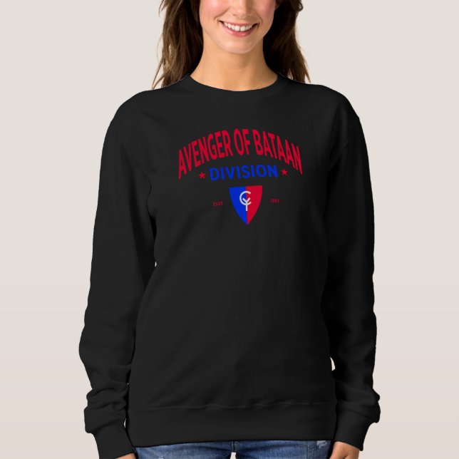 38th Infantry Avenger of Bataan Division Women Sweatshirt (Front)