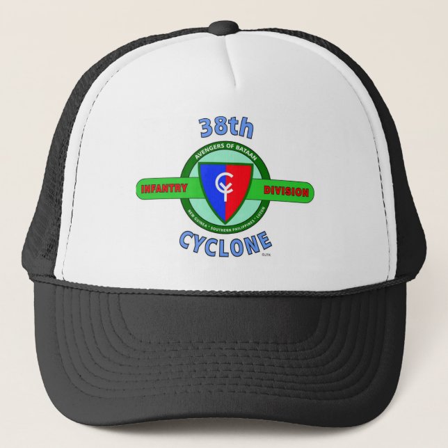 38TH INFANTRY DIVISION "CYCLONE" TRUCKER HAT (Front)