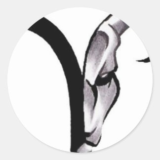 398ed2e311876f65315abc50c5e40934--aries-ram-tattoo classic round sticker