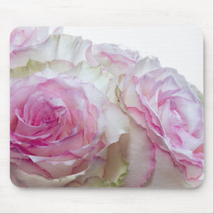 3998-Pink and White Roses Mouse Pad