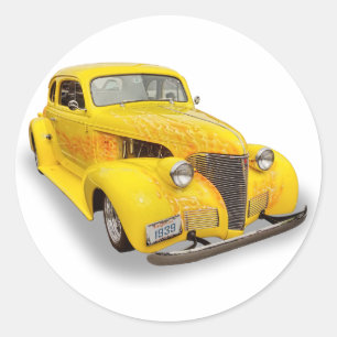39 CHEVY CLASSIC ROUND STICKER