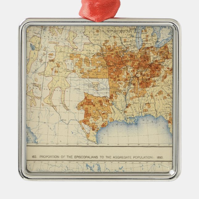 39 Disciples of Christ, Episcopalians 1890 Metal Tree Decoration (Front)