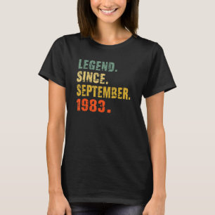 39 Year Old 39th Birthday Legend Since September T-Shirt