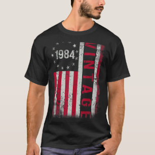 39 Year Old Gifts Vintage 1984 American Flag 39th  T-Shirt