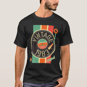 39 Years Birthday Man 1983 January Vinyl Turntable T-Shirt