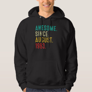 39 Years Old  Awesome Since July 1983 39th Birthda Hoodie