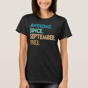 39 Years Old  Awesome Since September 1983 39th 1 T-Shirt