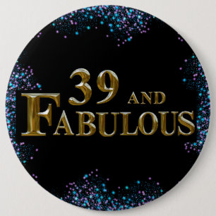 39th  Birthday  6 Cm Round Badge