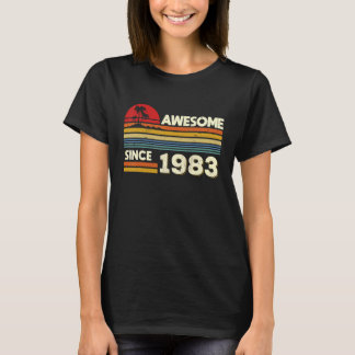 39th Birthday Awesome Since 1983 39 Years Old Birt T-Shirt