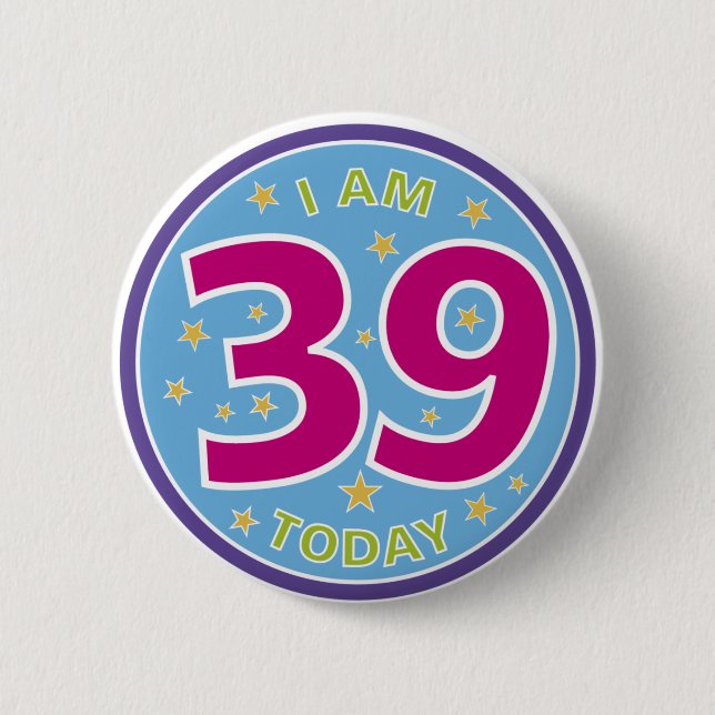 39th Birthday Badge (Front)